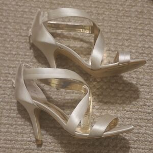 Lulu Townsend Cream Strappy Heels
